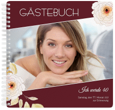 Klick: Details zu Gästebuch Geburtstag "Fleur" anzeigen Gästebuch Geburtstag "Fleur"