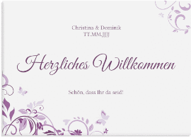 Klick: Details zu Willkommensschild Leinwand "Lilly" anzeigen Willkommensschild Leinwand "Lilly" 70 x 50 cm Leinwand pink