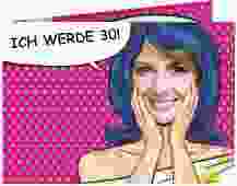 Einladung 30. Geburtstag "Popart Woman"