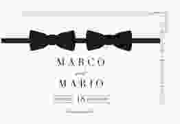 Verlobungskarte Hochzeit Suits A6 Postkarte schwarz