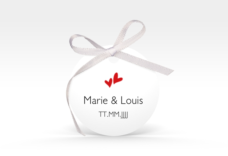 Geschenkanhänger Hochzeit Twohearts Geschenkanhänger, rund