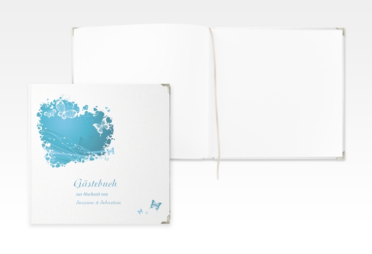 Gästebuch Selection Hochzeit Mailand Leinen-Hardcover tuerkis