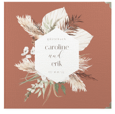 Klick: Details zu Gästebuch Selection Hochzeit "Bohemian" anzeigen Gästebuch Selection Hochzeit Bohemian Leinen-Hardcover orange