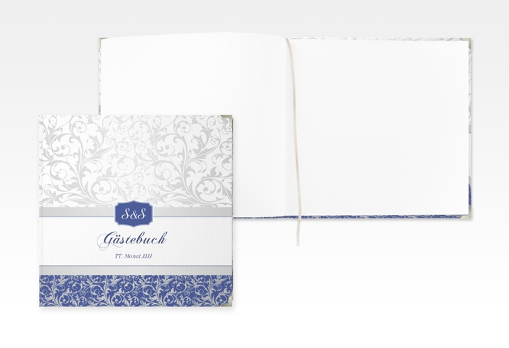 Gästebuch Selection Hochzeit Latina Leinen-Hardcover blau