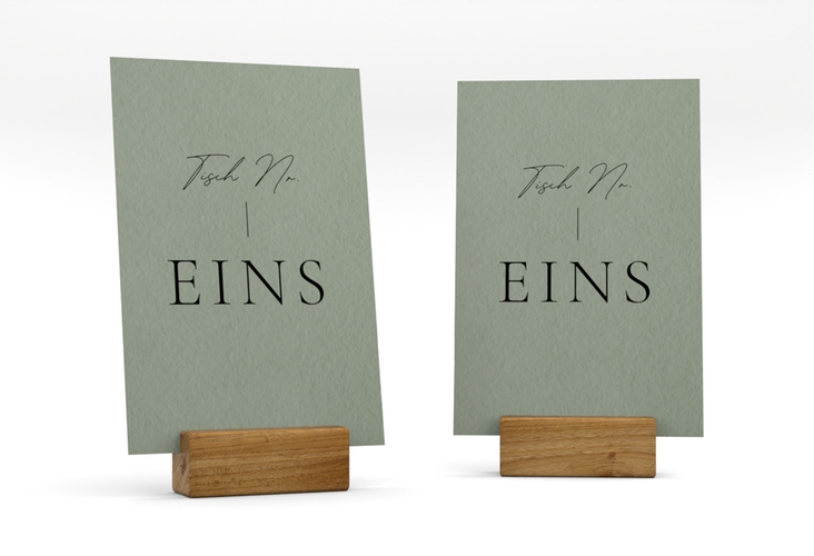 Tischnummer Hochzeit Hochzeitsfreude Tischaufsteller gruen