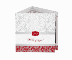 Klick: Details zu Ringraziamenti matrimonio collezione Latina anzeigen Ringraziamenti matrimonio collezione Latina Quadr. Karte doppelt marrone