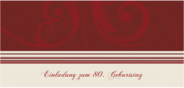 Klick: Details zu Einladung 80. Geburtstag "Katharina" anzeigen Einladung 80. Geburtstag "Katharina"
