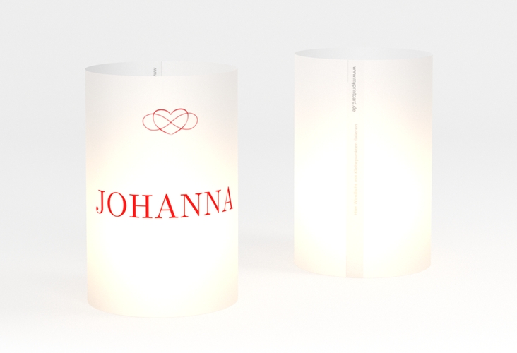 Windlicht Hochzeit Infinity Windlicht rot