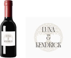 Piccoloetikett Hochzeit Lebensbaum Etikett Piccolo weiss im Stil der Kelten und Wikinger