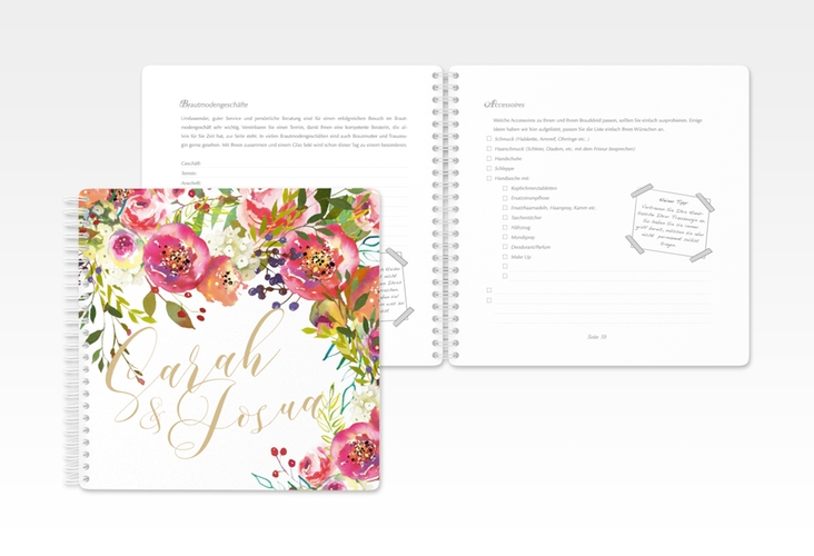 Trautagebuch Hochzeit Flowerbomb Trautagebuch Hochzeit weiss