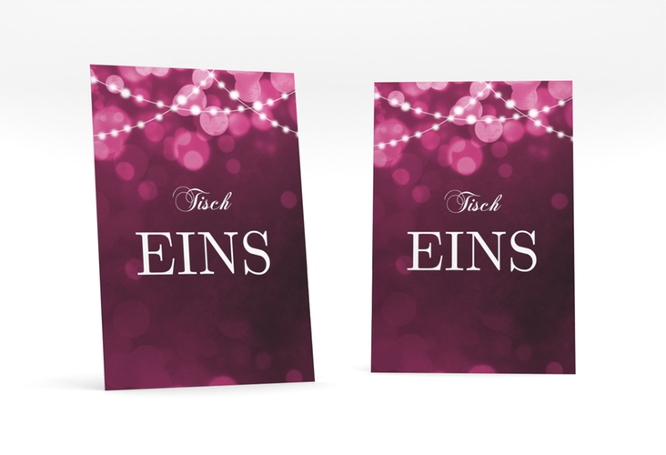 Tischnummer Hochzeit Lichtspiel Tischaufsteller