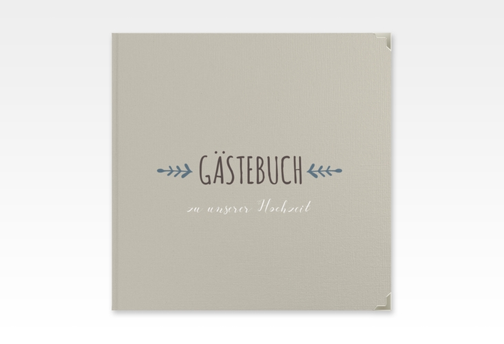Gästebuch Selection Hochzeit Eden Leinen-Hardcover blau