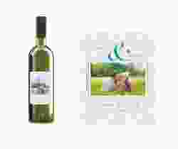 Etichette vino matrimonio collezione Nantes Etikett Weinflasche 4er Set azzuro