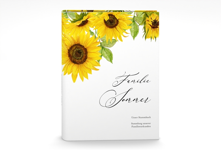 Stammbuch A5 Sonnenblume Stammbuch A5 weiss