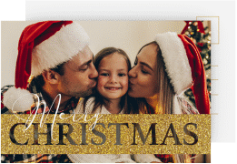 Weihnachtskarte "Goldschimmer"