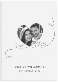 Klick: Details zu Willkommensschild Poster "Dolce" anzeigen Willkommensschild Poster "Dolce" 50 x 70 cm Leinwand weiss