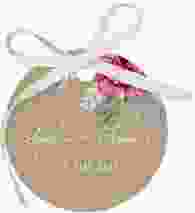 Geschenkanhänger Hochzeit Blooming Geschenkanhänger, rund Kraftpapier
