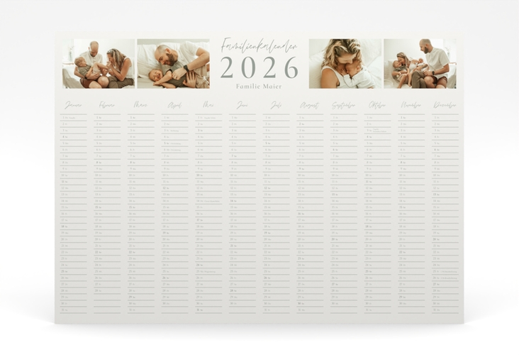 Jahreskalender Poster Jahresplan 70 x 50 cm Poster