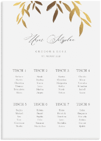 Klick: Details zu Sitzplan Leinwand Hochzeit "Demure" anzeigen Sitzplan Leinwand Hochzeit "Demure" 50 x 70 cm Leinwand