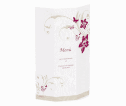 Klick: Details zu Menù matrimonio collezione Parma anzeigen Menù matrimonio collezione Parma DIN A4 Wickelfalz fucsia
