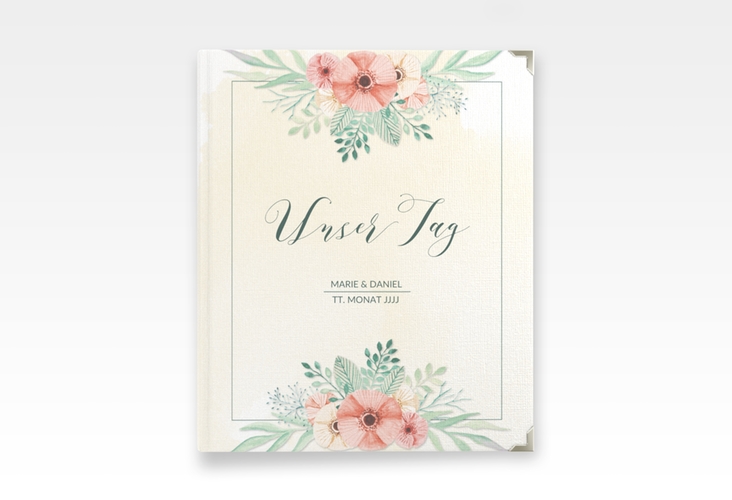 Hochzeitsalbum Surfinia 21 x 25 cm apricot