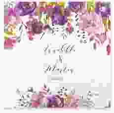Gästebuch Selection Hochzeit Violett Leinen-Hardcover weiss
