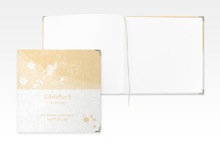 Gästebuch Selection Hochzeit Verona Leinen-Hardcover beige