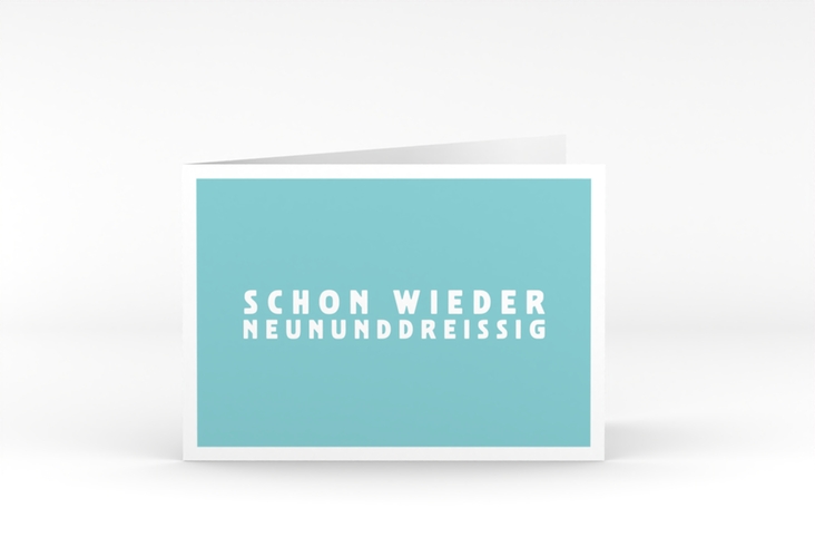 Einladung 40. Geburtstag Gag A6 Klappkarte quer
