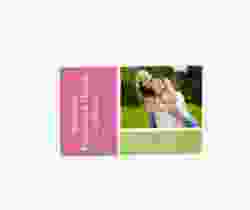 Biglietti risposta matrimonio collezione Nizza A6 Postkarte rosa