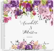 Gästebuch Hochzeit "Violett" Ringbindung weiss
