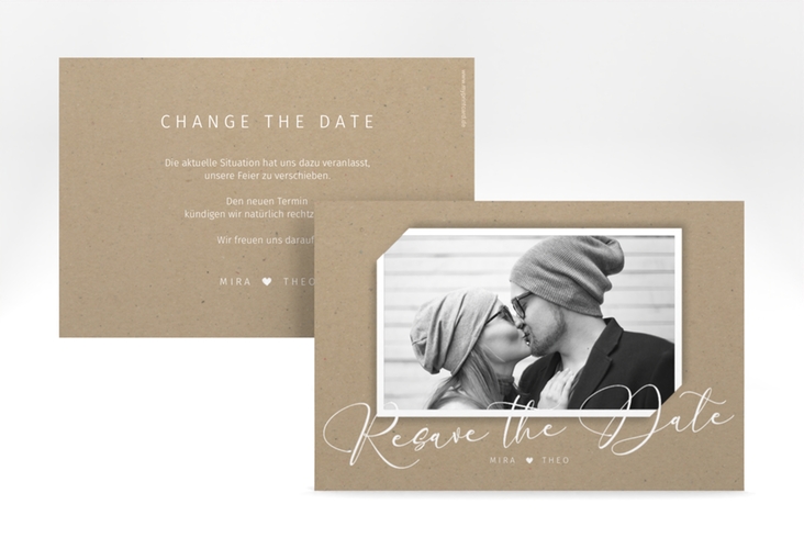 Change the Date-Karte Crafty A6 Karte quer