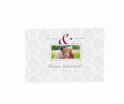 Klick: Details zu Inviti fidanzamento matrimonio collezione Nantes anzeigen Inviti fidanzamento matrimonio collezione Nantes A6 Postkarte fucsia