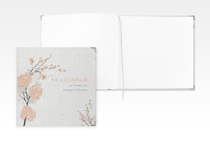 Gästebuch Selection Hochzeit Salerno Leinen-Hardcover apricot