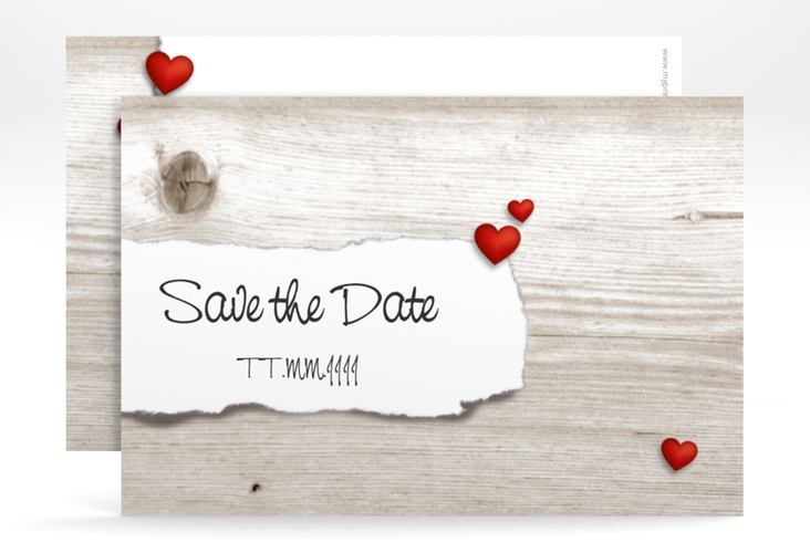 Save the Date-Karte Hochzeit Reichenhall A6 Karte quer weiss