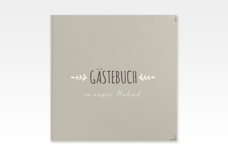 Gästebuch Selection Hochzeit Eden Leinen-Hardcover weiss