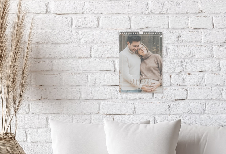 Wandkalender A4 Hochformat Augenblicke A4 hoch beige