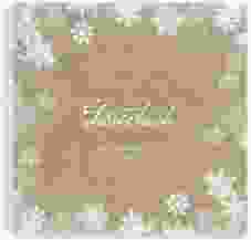 Gästebuch Hochzeit Snowfall Ringbindung kraftpapier mit Schneeflocken für Winterhochzeit