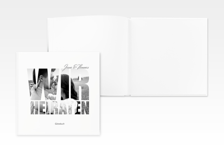 Gästebuch Creation Hochzeit Letters 20 x 20 cm, Hardcover