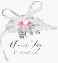 Geschenkanhänger Hochzeit Surfinia Geschenkanhänger, rund rosa