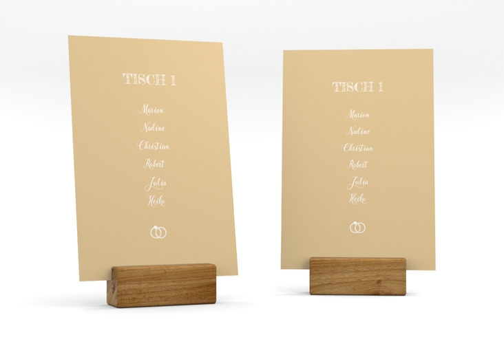 Tischaufsteller Hochzeit Rise Tischaufsteller beige