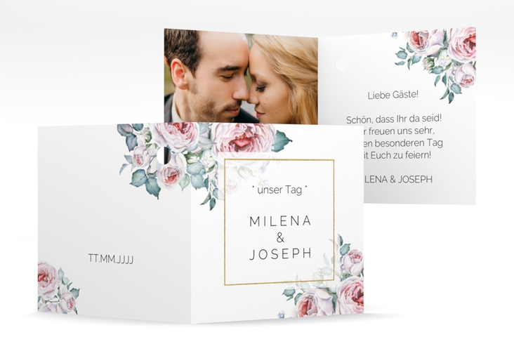 Geschenkanhänger Hochzeit "Embrace" Geschenkanhänger 10er Set hochglanz