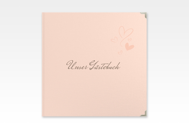 Gästebuch Selection Hochzeit Purity Leinen-Hardcover apricot