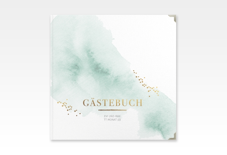 Gästebuch Selection Hochzeit Pastell Leinen-Hardcover mint