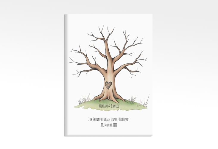 Wedding Tree Leinwand Baumherz (bis 150 Gäste) 50 x 70 cm