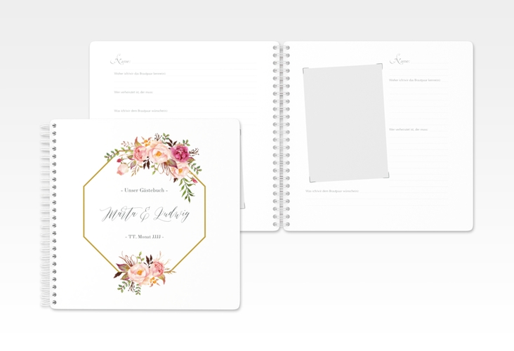 Gästebuch Hochzeit Prachtvoll Ringbindung