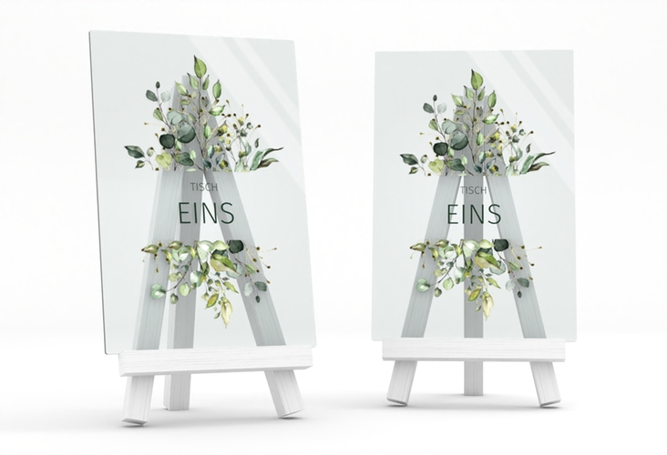 Tischnummer Acryl Hochzeit Enchanting Tischaufsteller Acryl gruen
