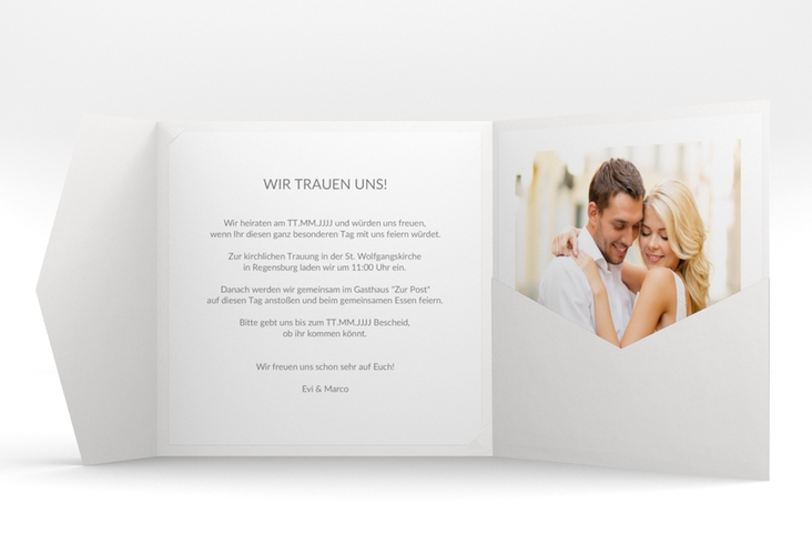 Hochzeitseinladung Vista Pocketfold