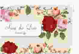 Save the Date-Postkarte Geburtstag Rosemarie A6 Postkarte