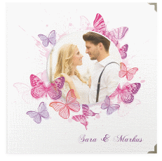 Klick: Details zu Gästebuch Selection Hochzeit "Schmetterlinge" anzeigen Gästebuch Selection Hochzeit Schmetterlinge Leinen-Hardcover pink