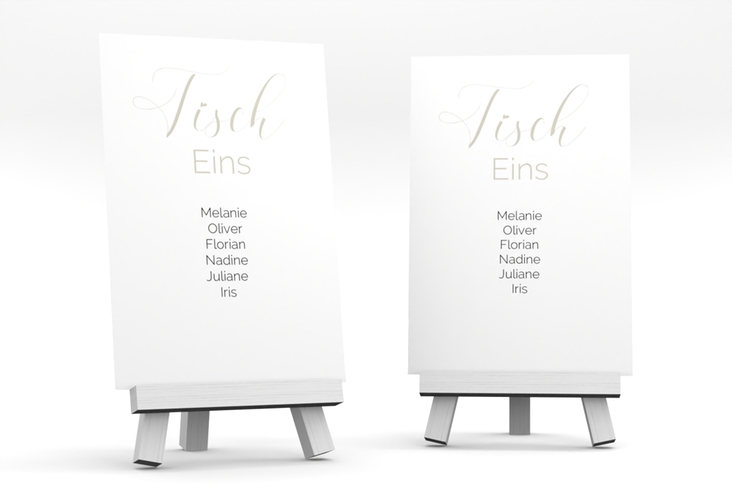 Tischaufsteller Hochzeit Eheschließung Tischaufsteller weiss